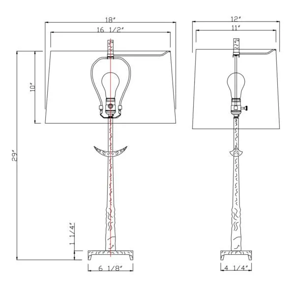 4497-Roman Table Lamp