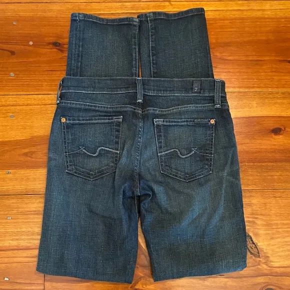 7 For All Mankind ‘straight leg’ Jeans Sz 25 EUC