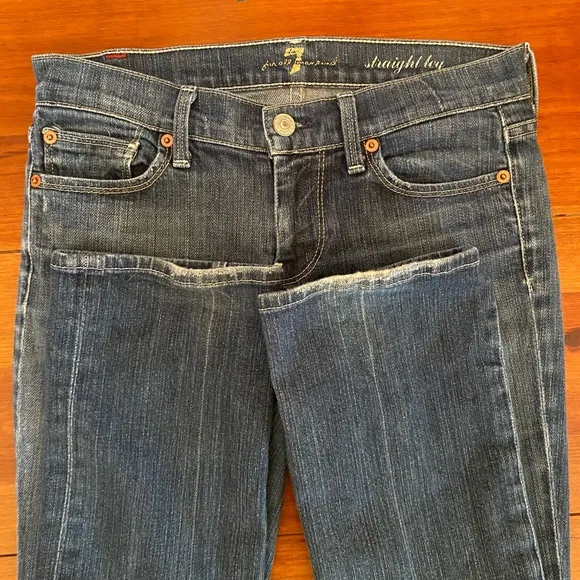 7 For All Mankind ‘straight leg’ Jeans Sz 25 EUC