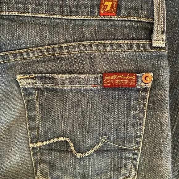 7 For All Mankind ‘straight leg’ Jeans Sz 25 EUC