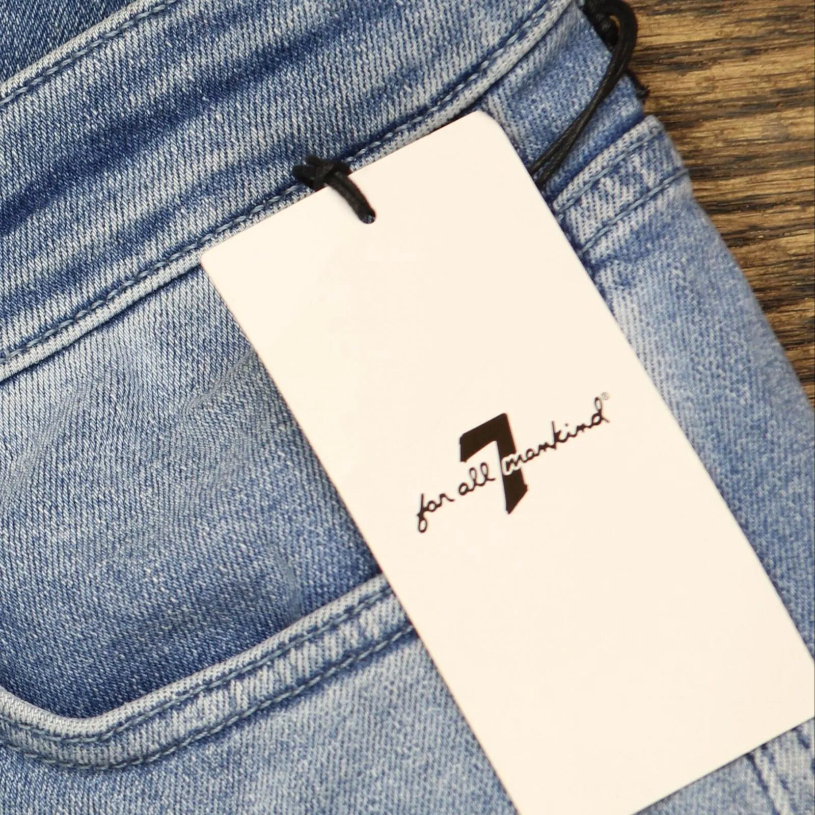 7 For All Mankind Womens Solid Flare-Leg Denim Jeans 7R052330