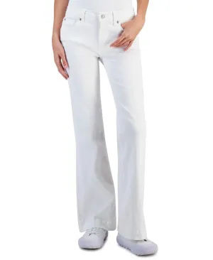 7 For All Mankind Womens Solid Flare-Leg Denim Jeans 7R052330