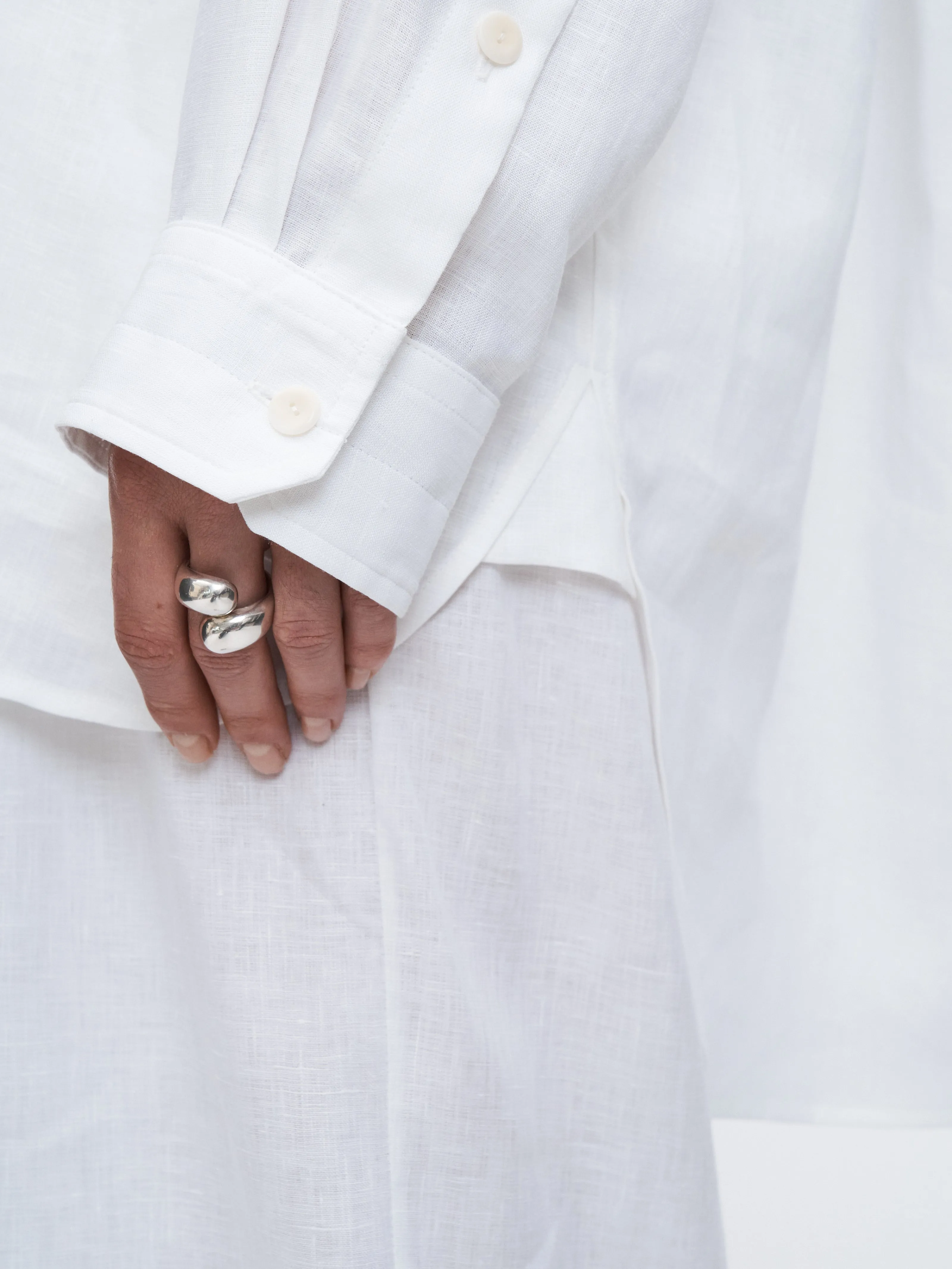 A-Line Tunic Shirt in White