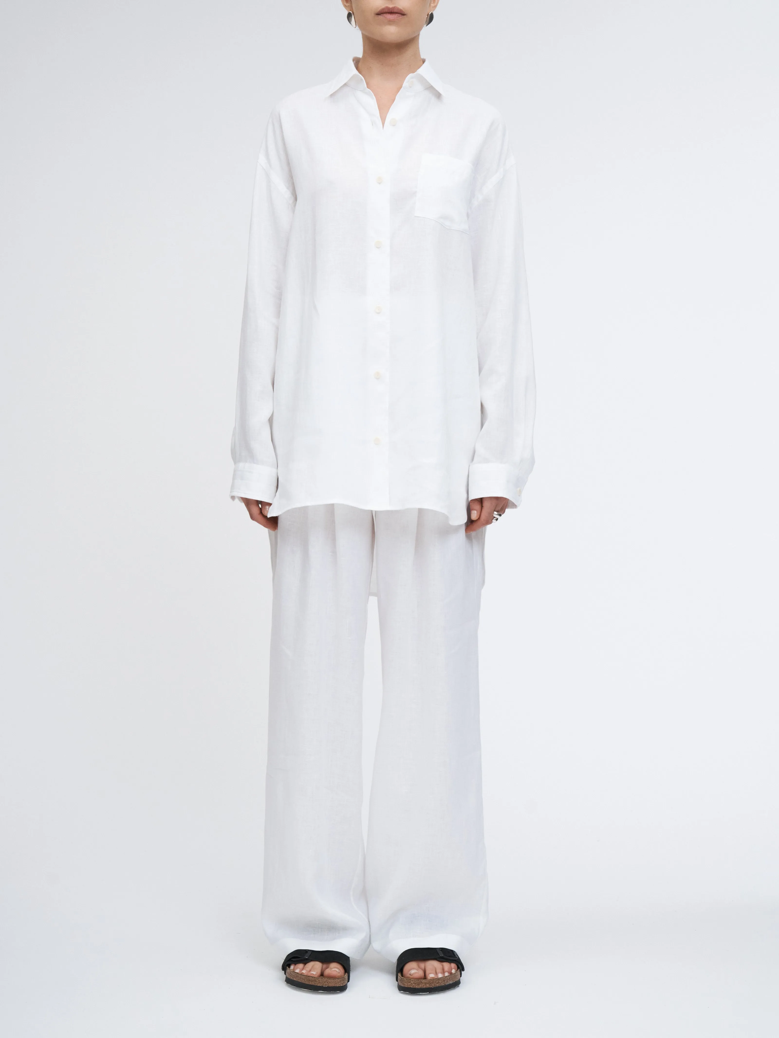 A-Line Tunic Shirt in White