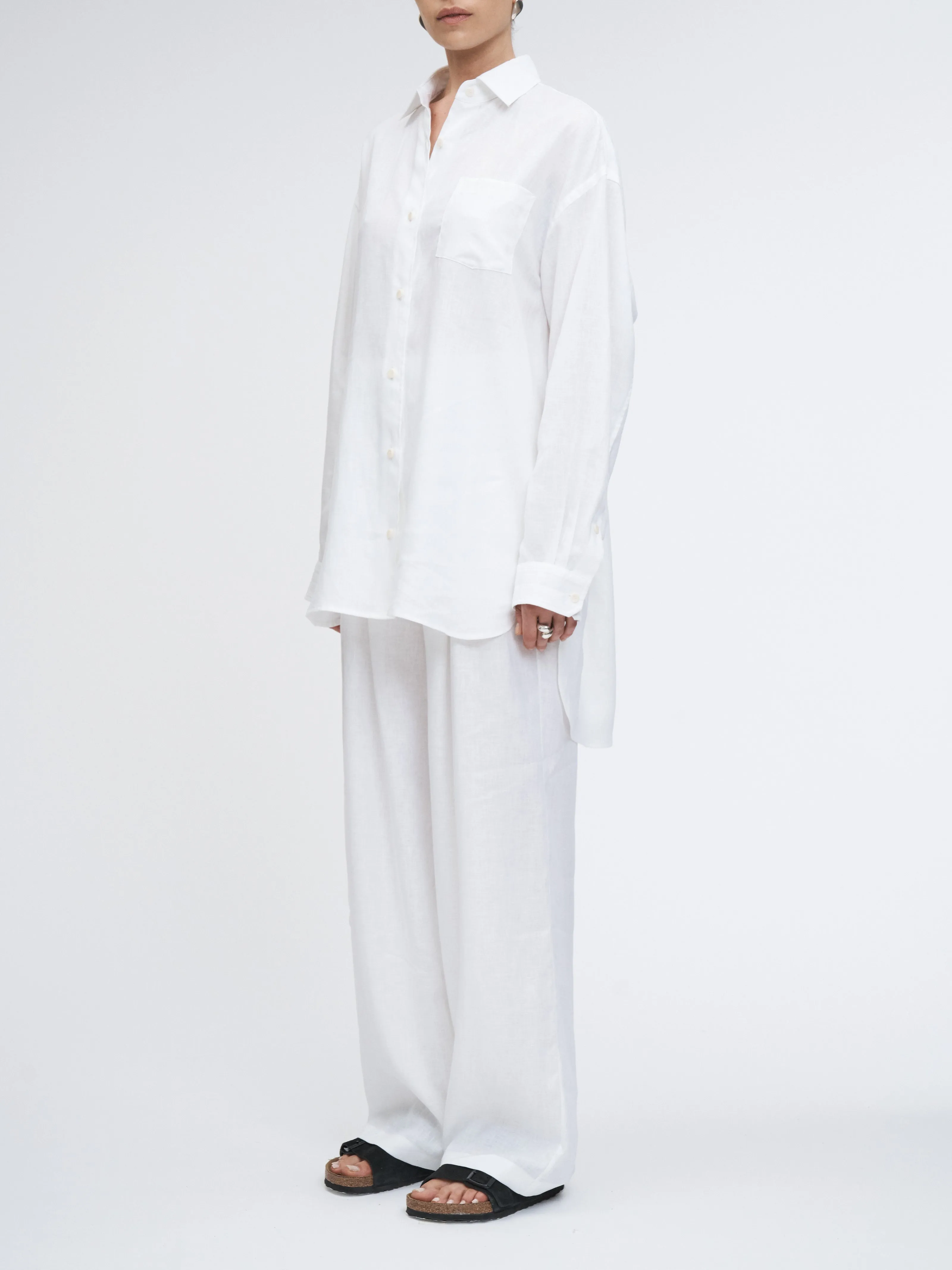 A-Line Tunic Shirt in White
