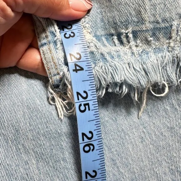 Abercrombie &amp; Fitch High Rise Mom Jean Light Blue Wash Women 25/0s