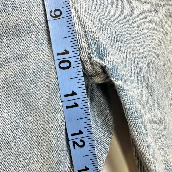 Abercrombie &amp; Fitch High Rise Mom Jean Light Blue Wash Women 25/0s
