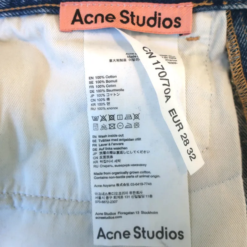 Acne Studios 1977 Straight Leg Jeans Vintage Blue Size 28 NEW