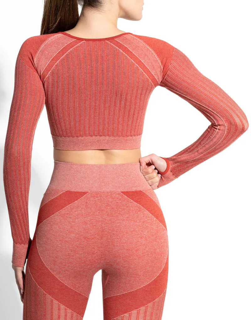AEREO RED SEAMLESS TOP