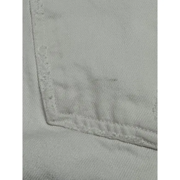 Agolde Jeans Womens 25 White Out 90s Fit Button Fly Destroyed 100% Cotton Summer
