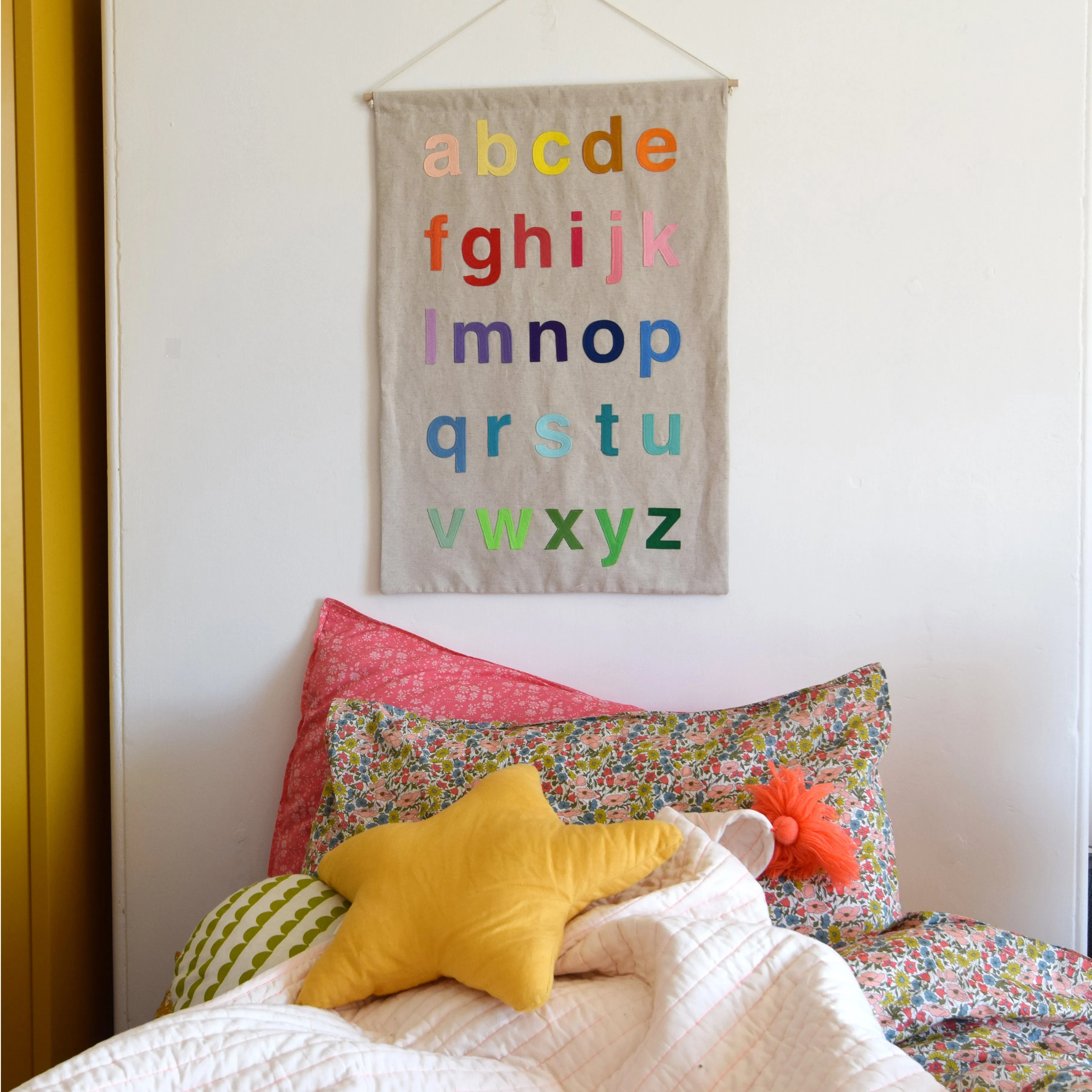 Alphabet wall hanging