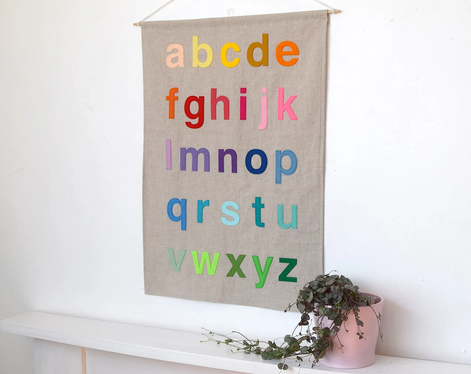 Alphabet wall hanging