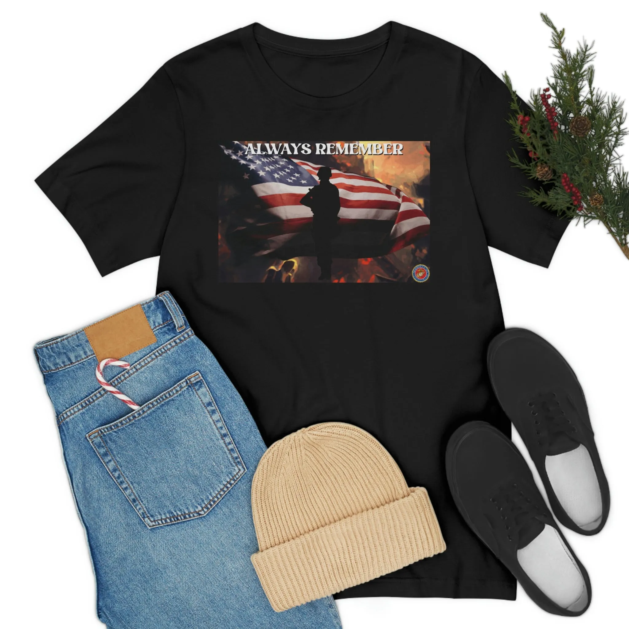 Always Remember Marines Short Sleeve Tee