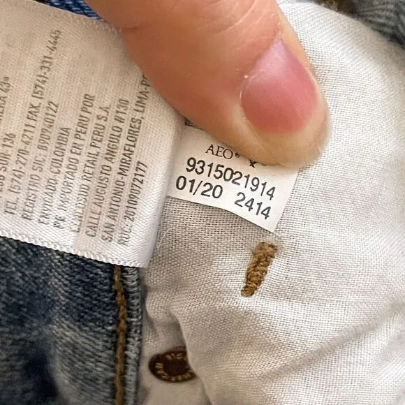 American Eagle Distressed Curvy Mom Jeans 4