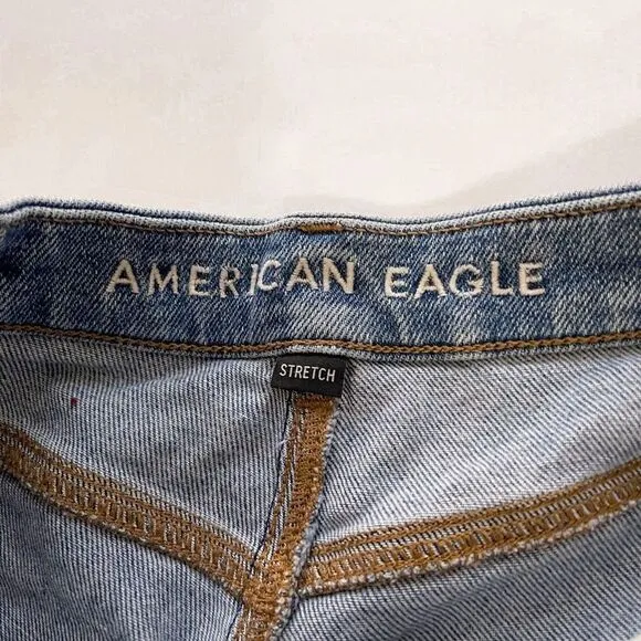 American Eagle Distressed Curvy Mom Jeans 4