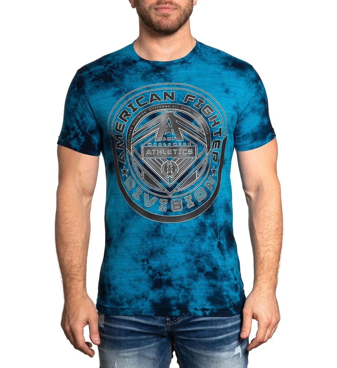 American Fighter Powell T-Shirt Blue Jay