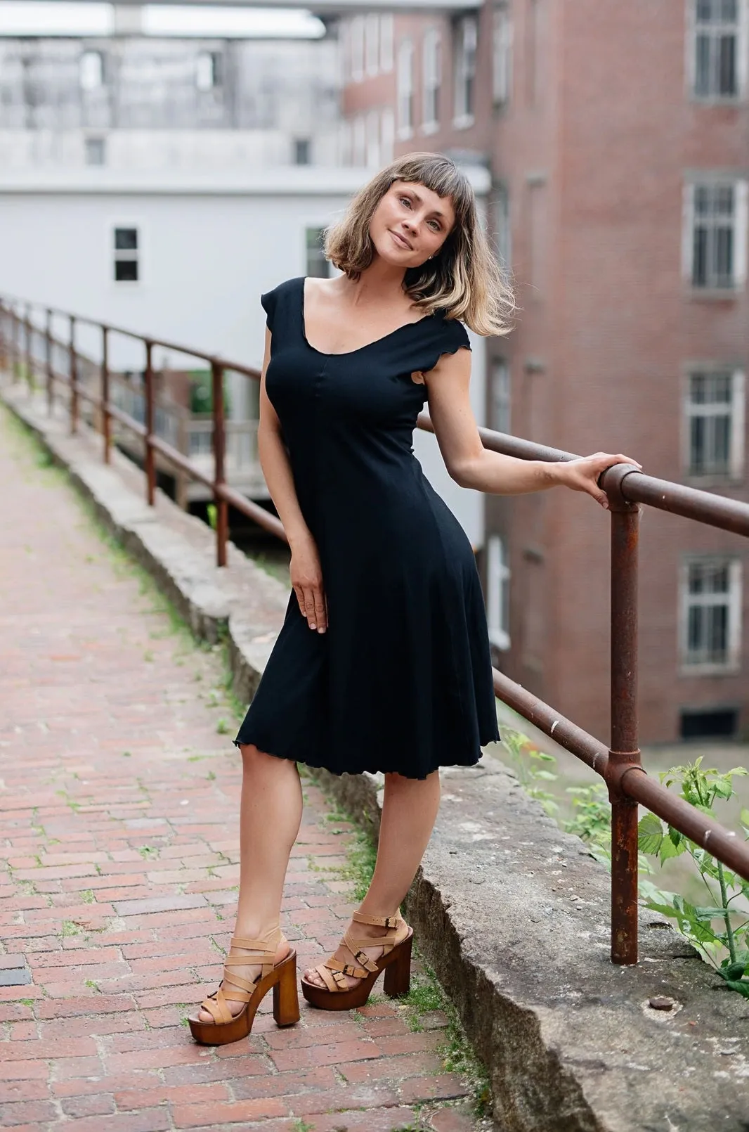 Angelrox Flare V-Neck Dress - Multiple Colors Available