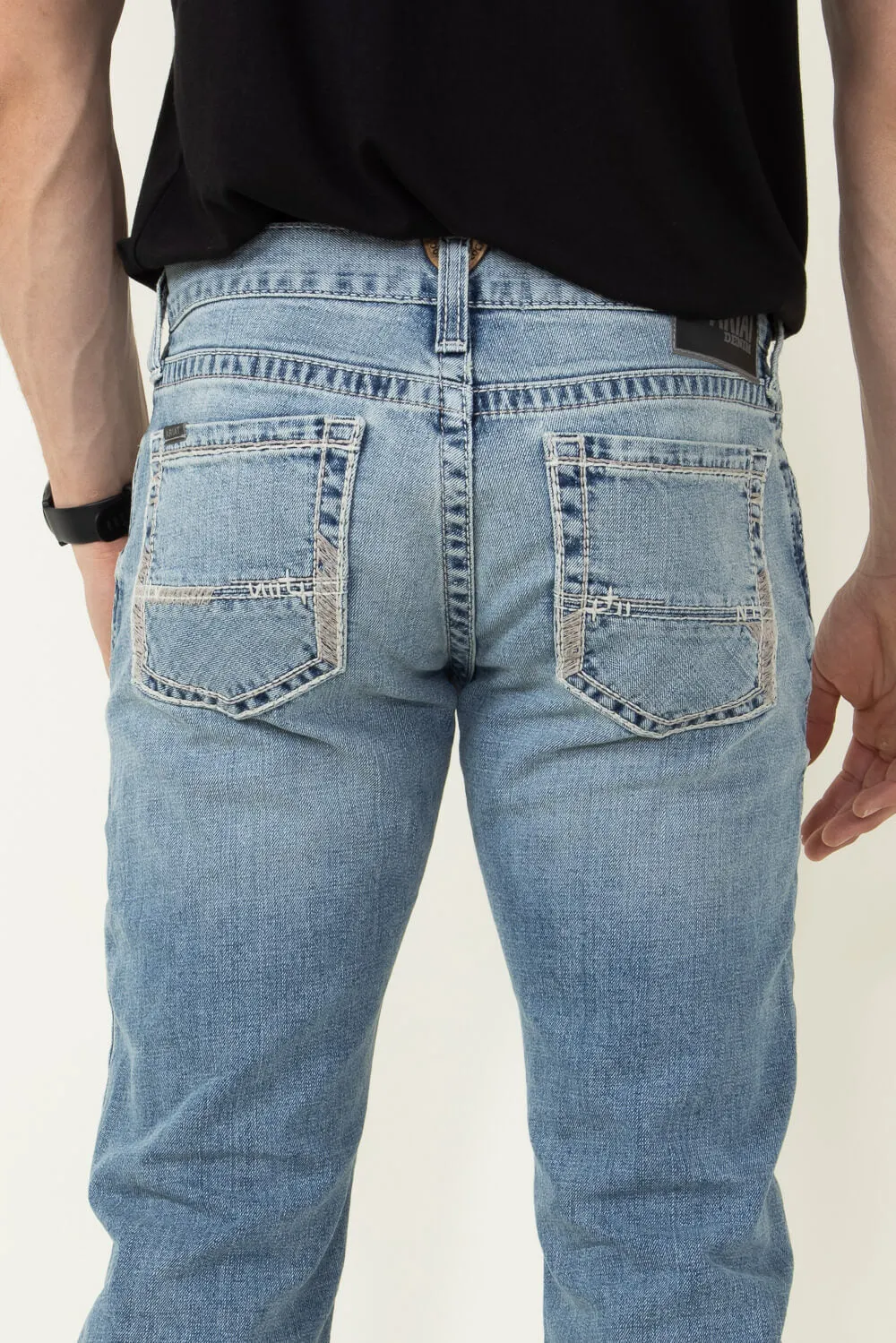 Ariat M7 Rocker Stretch Stirling Stackable Straight Leg Jeans for Men | 10031997-SHASTA