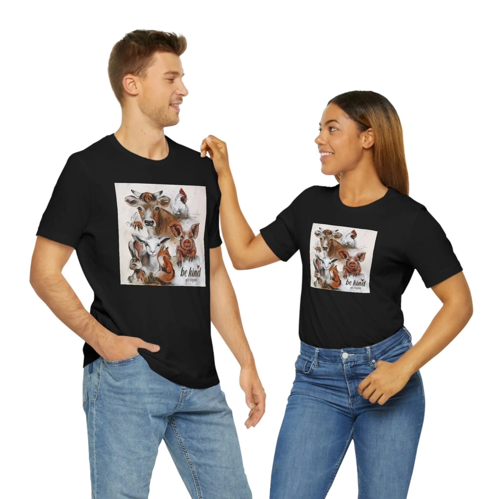 Be Kind Go Vegan Short Sleeve Tee