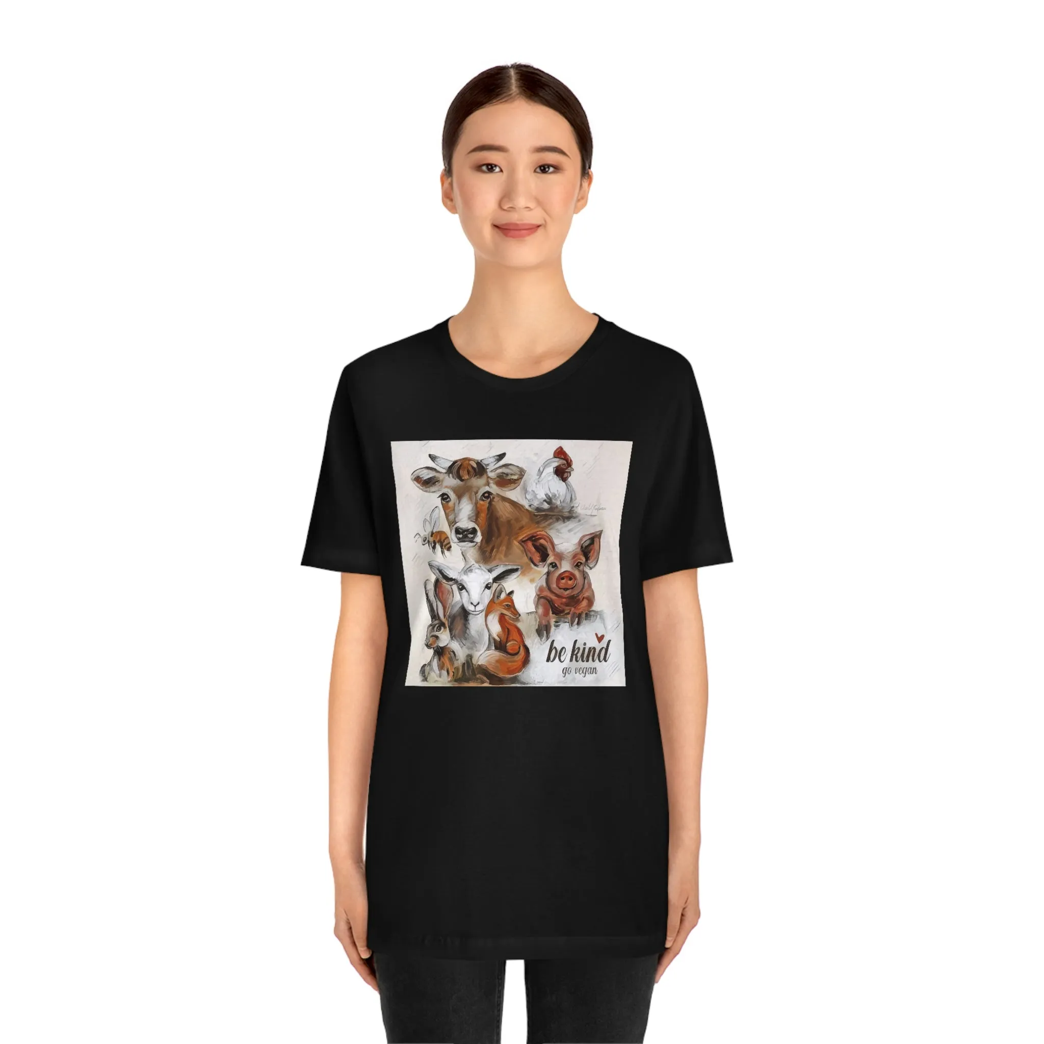 Be Kind Go Vegan Short Sleeve Tee