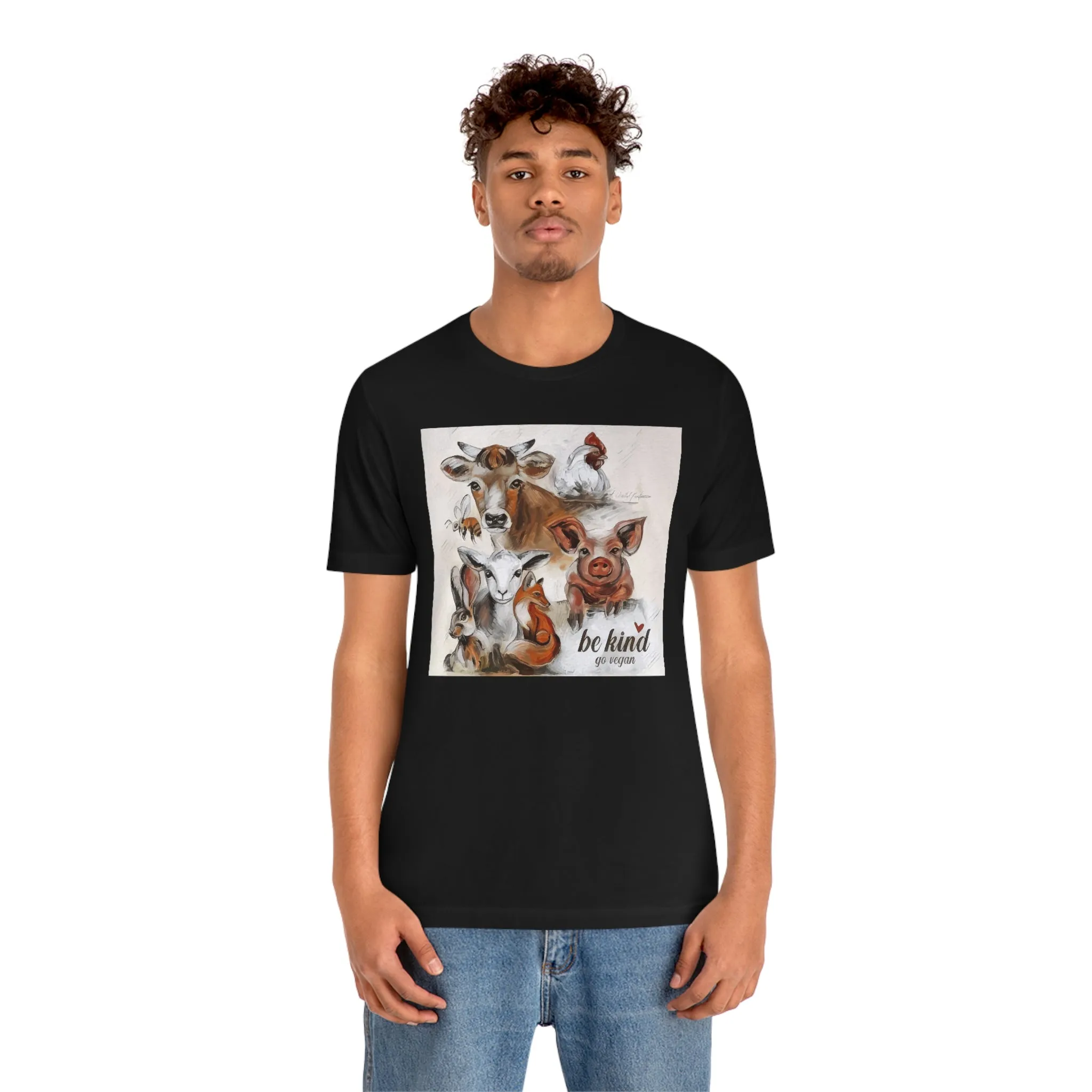 Be Kind Go Vegan Short Sleeve Tee