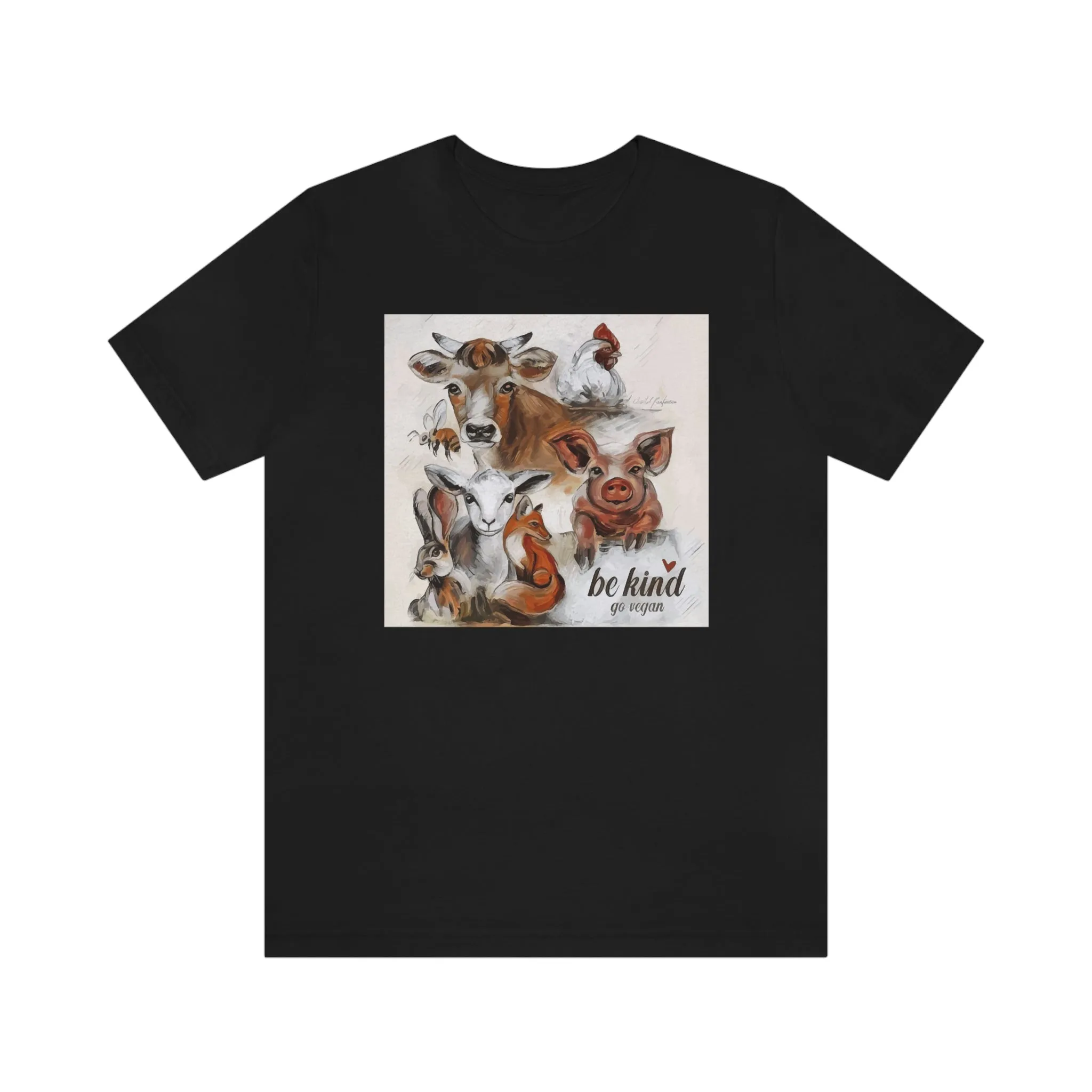 Be Kind Go Vegan Short Sleeve Tee