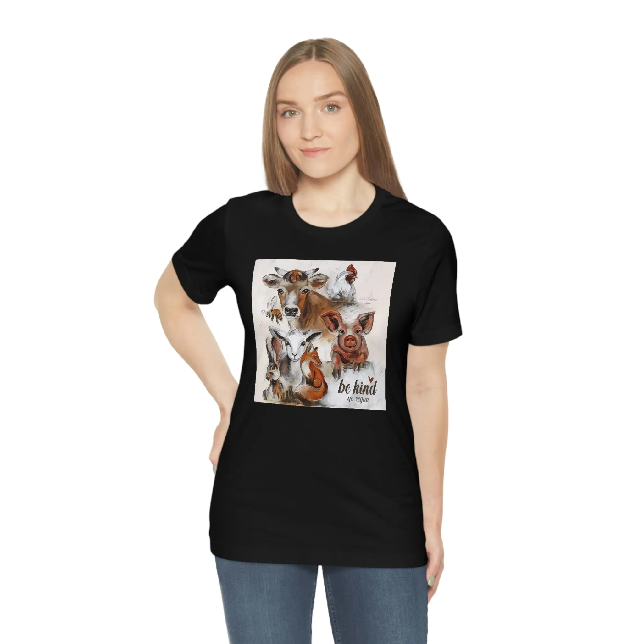 Be Kind Go Vegan Short Sleeve Tee