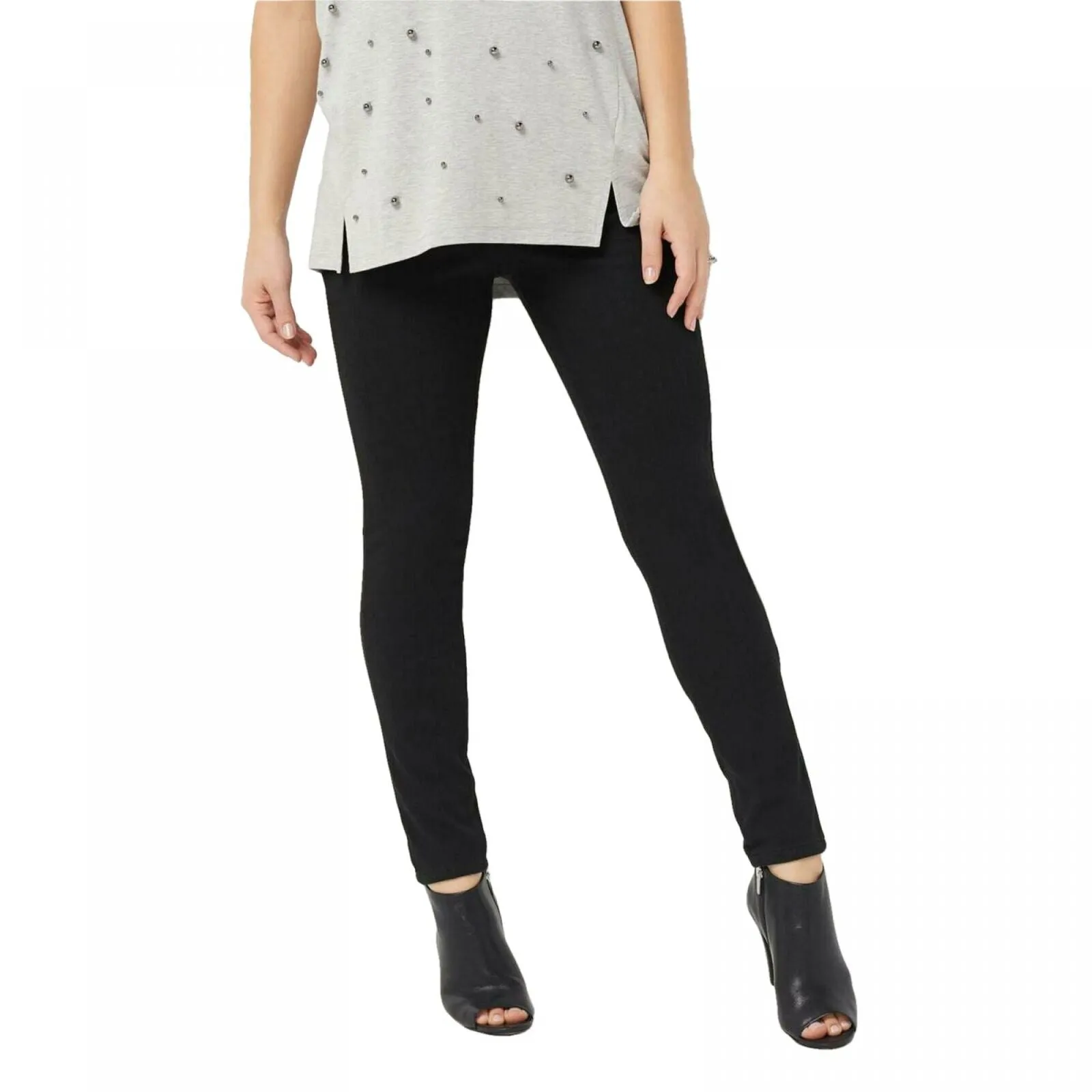 Belle by Kim Gravel Women's Flexibelle 5-Pocket Pull On Jeggings