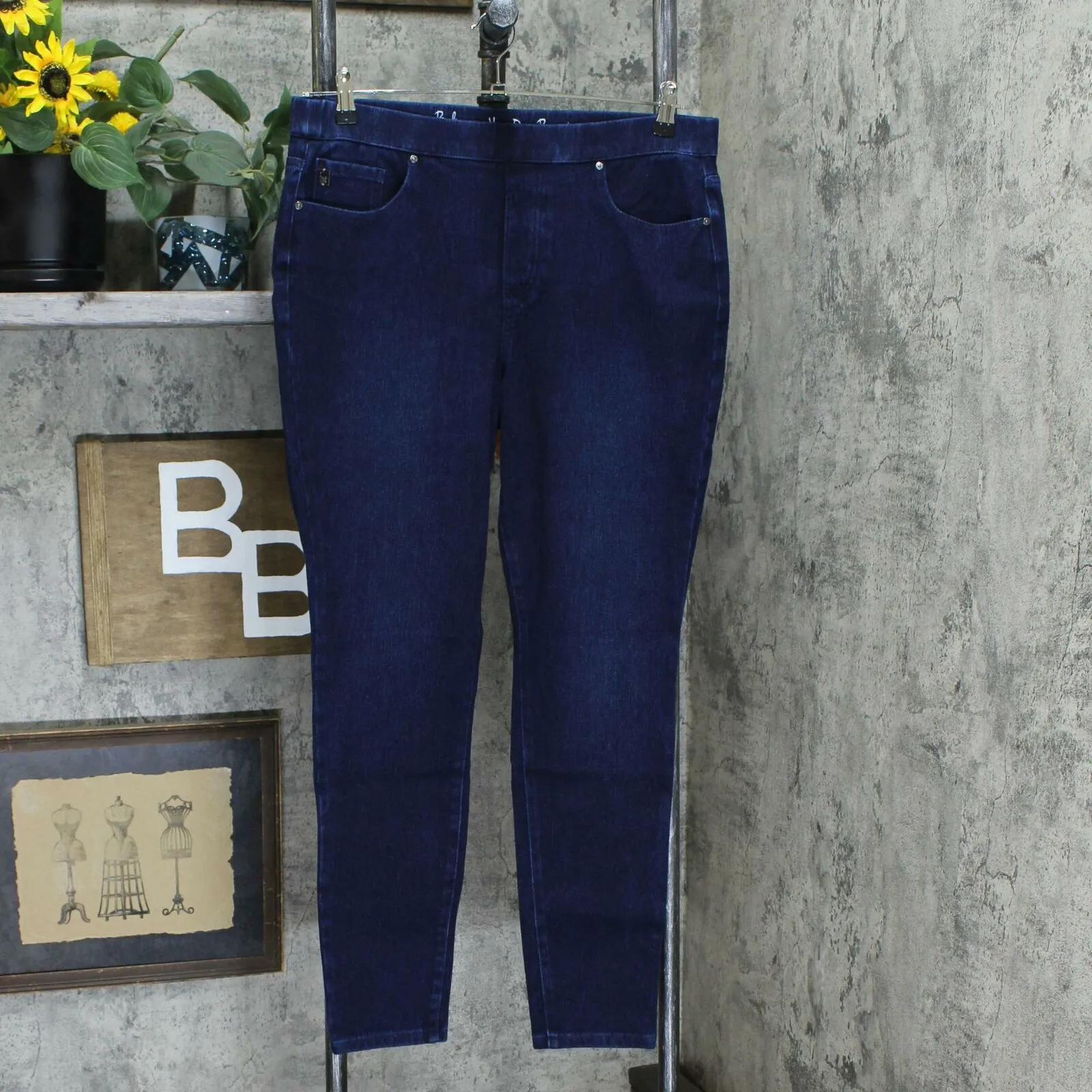 Belle by Kim Gravel Women's Flexibelle 5-Pocket Pull On Jeggings