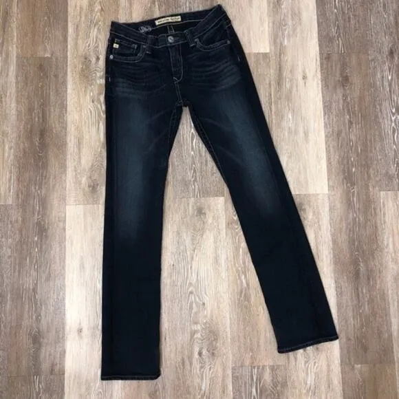 Big Star Kayla Straight Leg Dark Wash Jeans 27 EUC