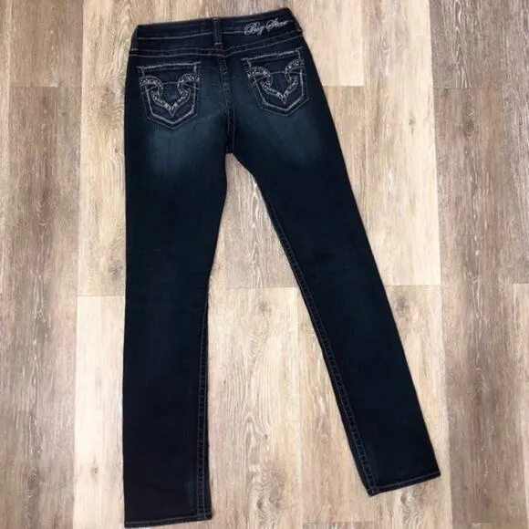 Big Star Kayla Straight Leg Dark Wash Jeans 27 EUC