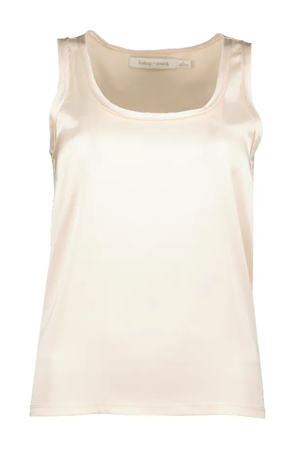 Bishop   Young Tyler Knit Back Tank - Pearl