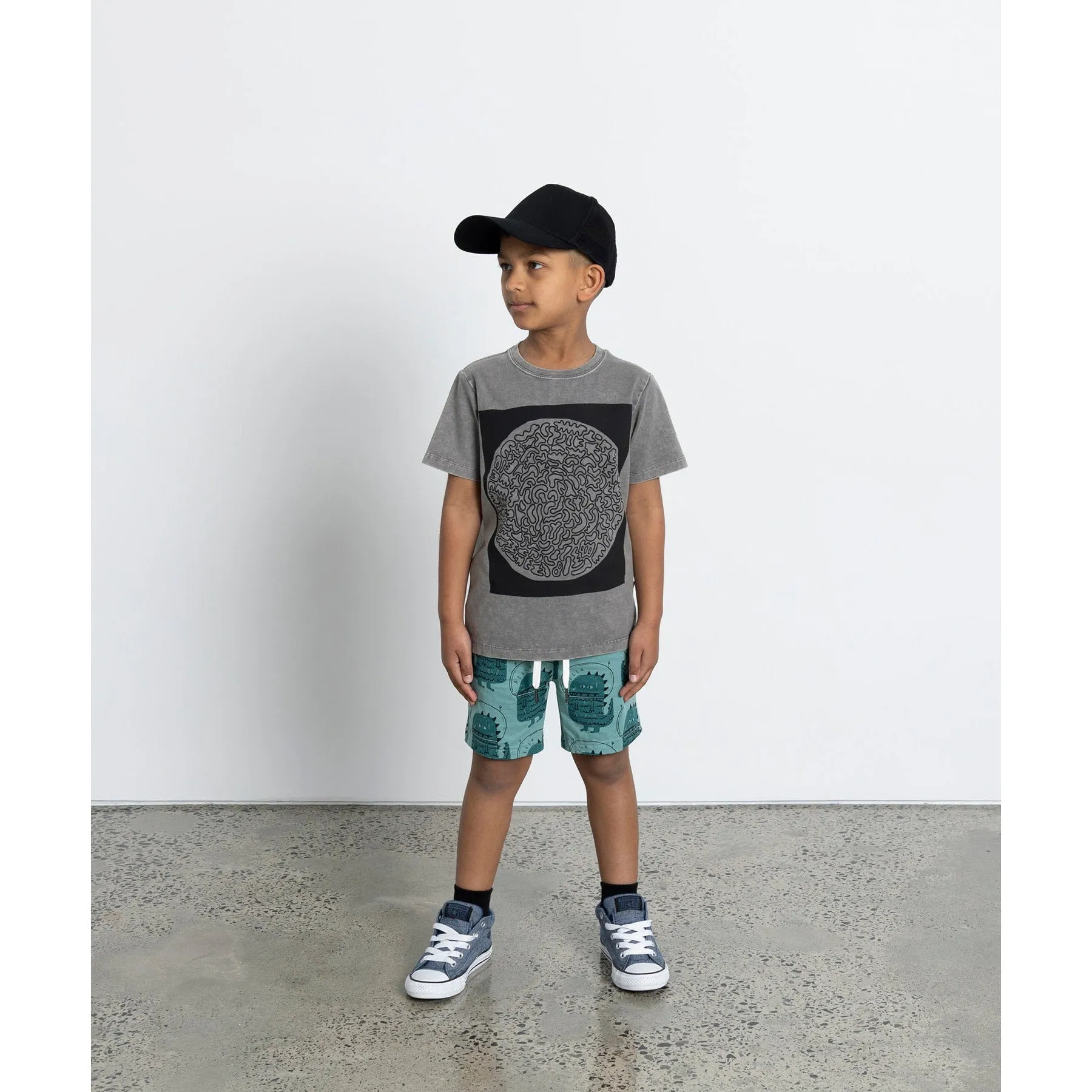 Black Hole Tee - Grey Wash
