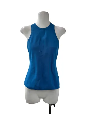 Blue Ribbed Tank Top
