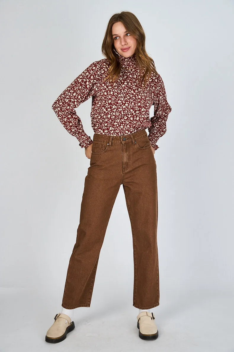 Blusa Floreada Renata Burdeo Eclipse