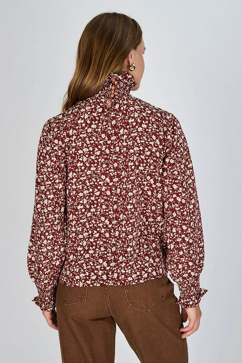 Blusa Floreada Renata Burdeo Eclipse
