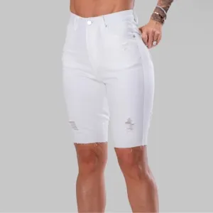 Byegreis Noah white denim shorts in XXL. NWT