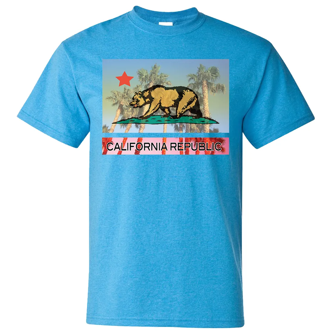 California Republic Palm Tree Bear Asst Colors T-shirt/tee