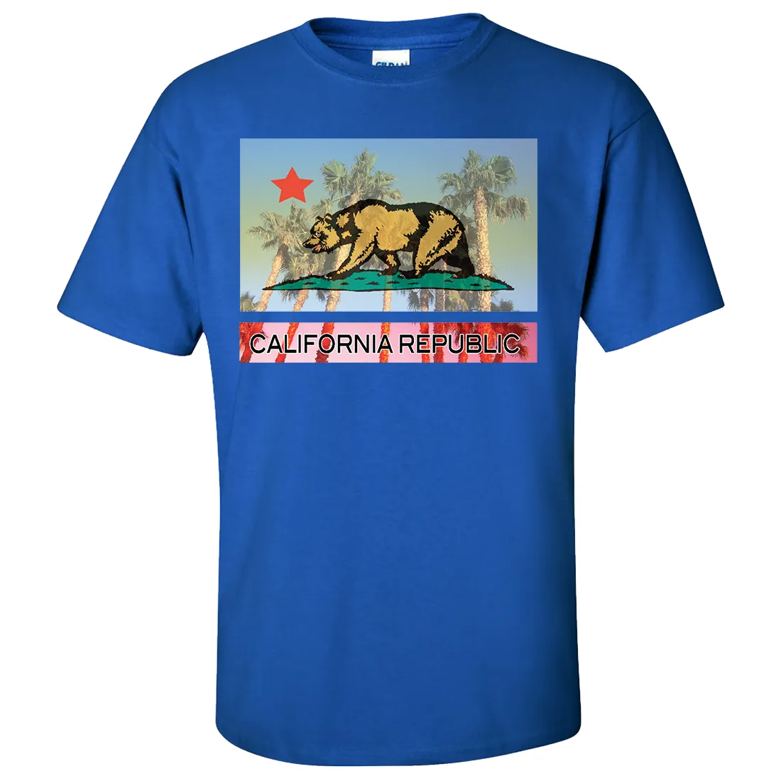 California Republic Palm Tree Bear Asst Colors T-shirt/tee