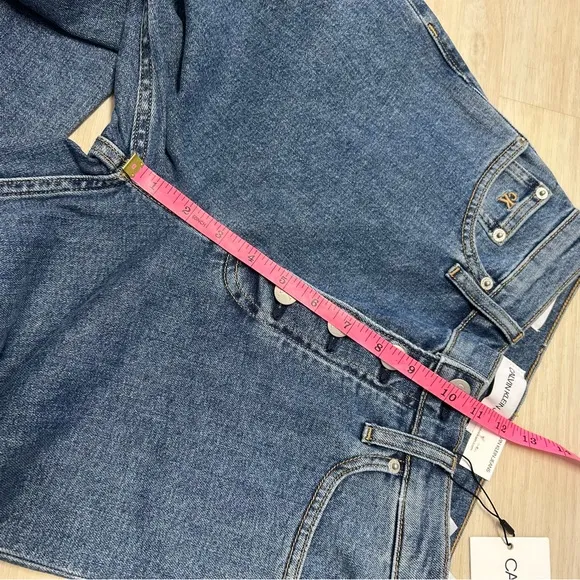 Calvin Klein Mom Jeans Womens Size 25 High Rise Button‎ Fly Tapered NEW