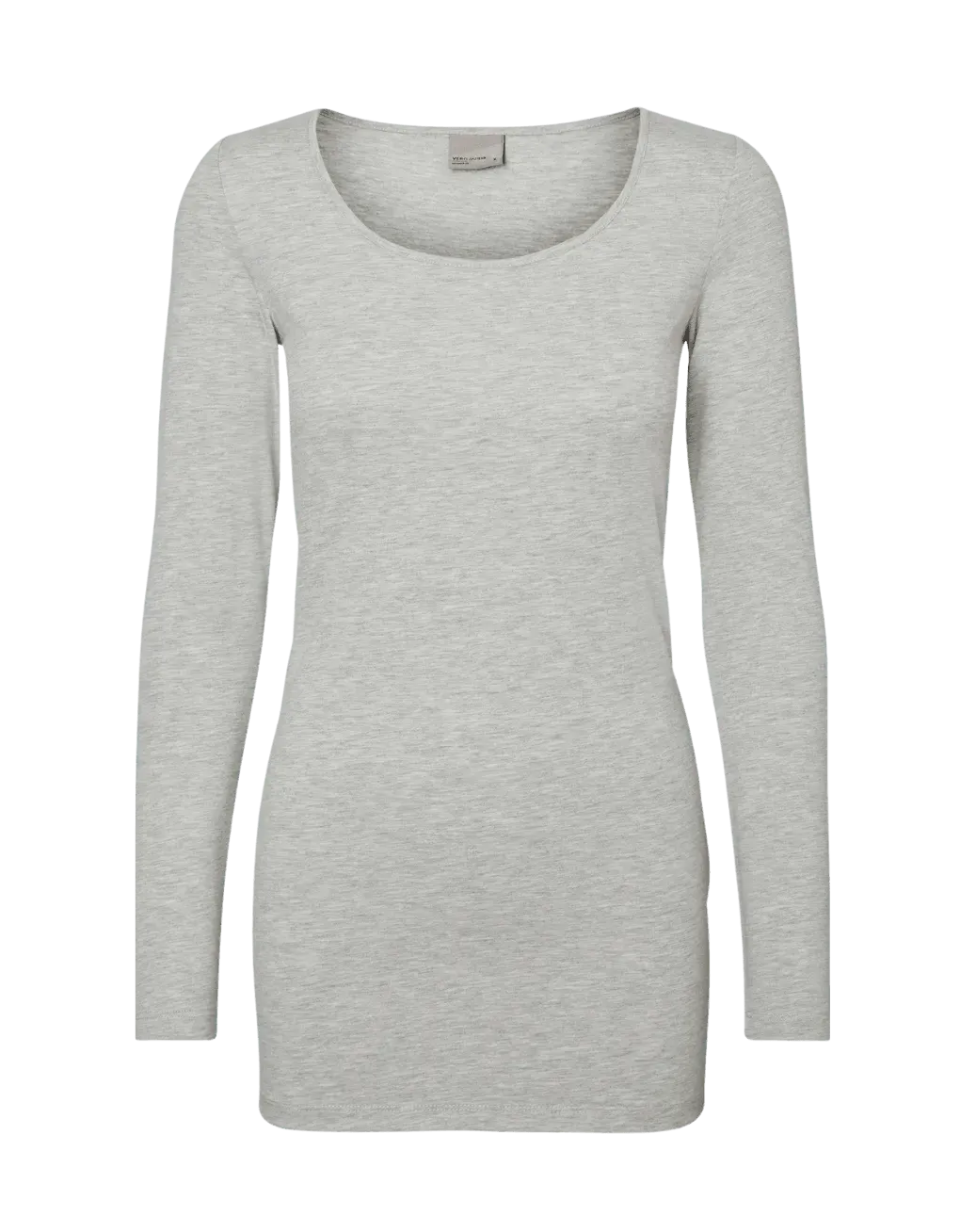 Camiseta Manga Larga Maxi Light Grey Melange