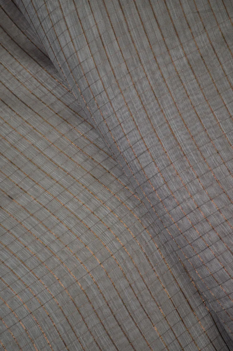 Chanderi Slub Textured Checkered Fabric ( TO BUY A QUANTITY OF 1.5,2.5,3.5 PLEASE CALL US AT 9930655009)