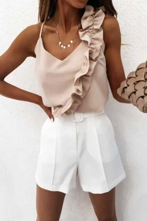 Chicindress Sexy Ruffled V-neck Top