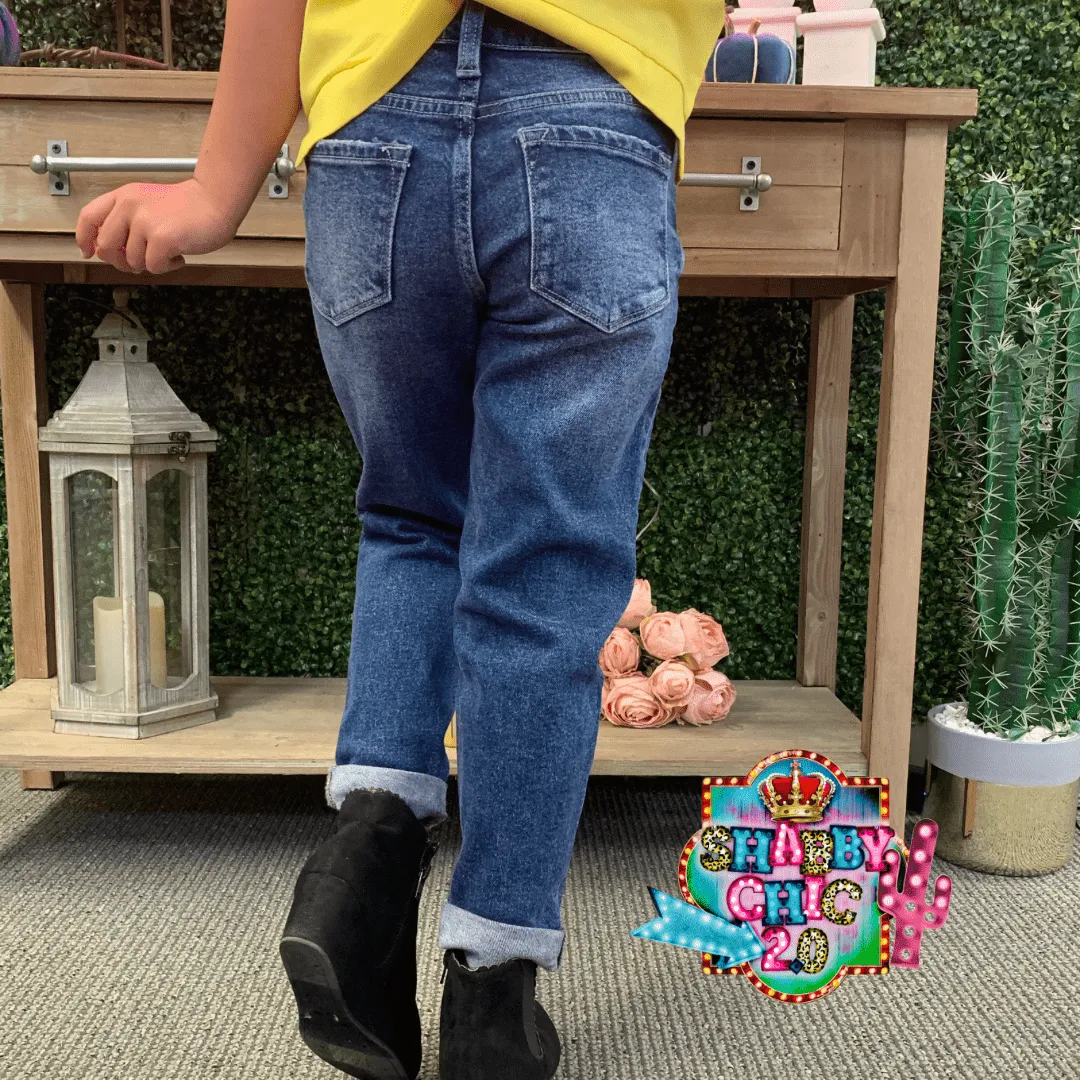 Children's High Rise 'Mom' Jeans
