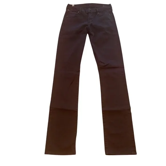 CITIZENS OF HUMANITY WOMENS LOW RISE AVA STRAIGHT LEG SKINNY JEANS BLACK SIZE 26