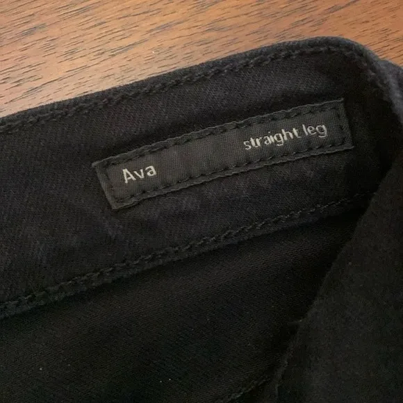 CITIZENS OF HUMANITY WOMENS LOW RISE AVA STRAIGHT LEG SKINNY JEANS BLACK SIZE 26