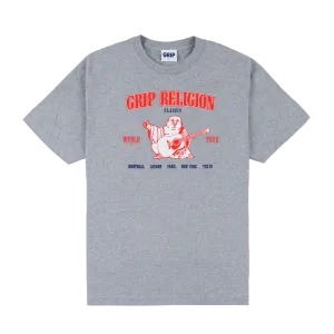 Classic Grip Religion T-Shirt Heather Grey