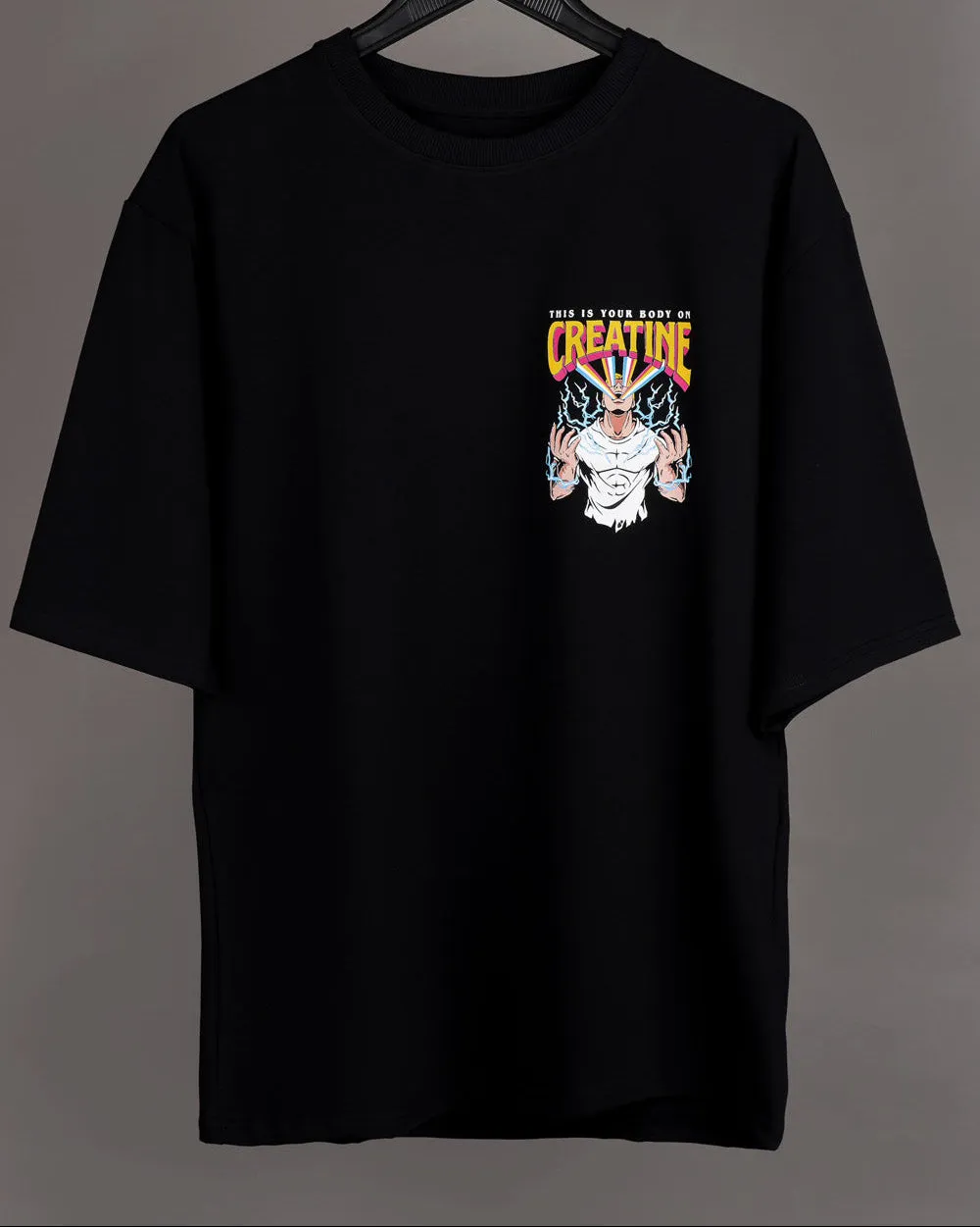 Creatine print over-sized t-shirt