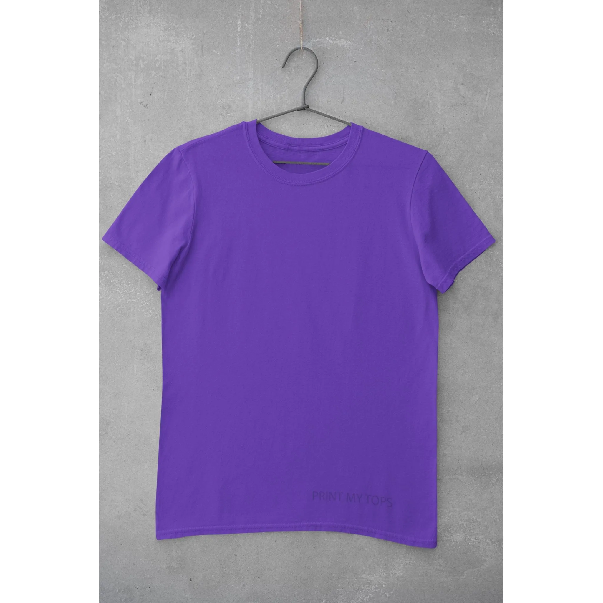 Crew Neck T-shirts Personalised with Your  Text On Front