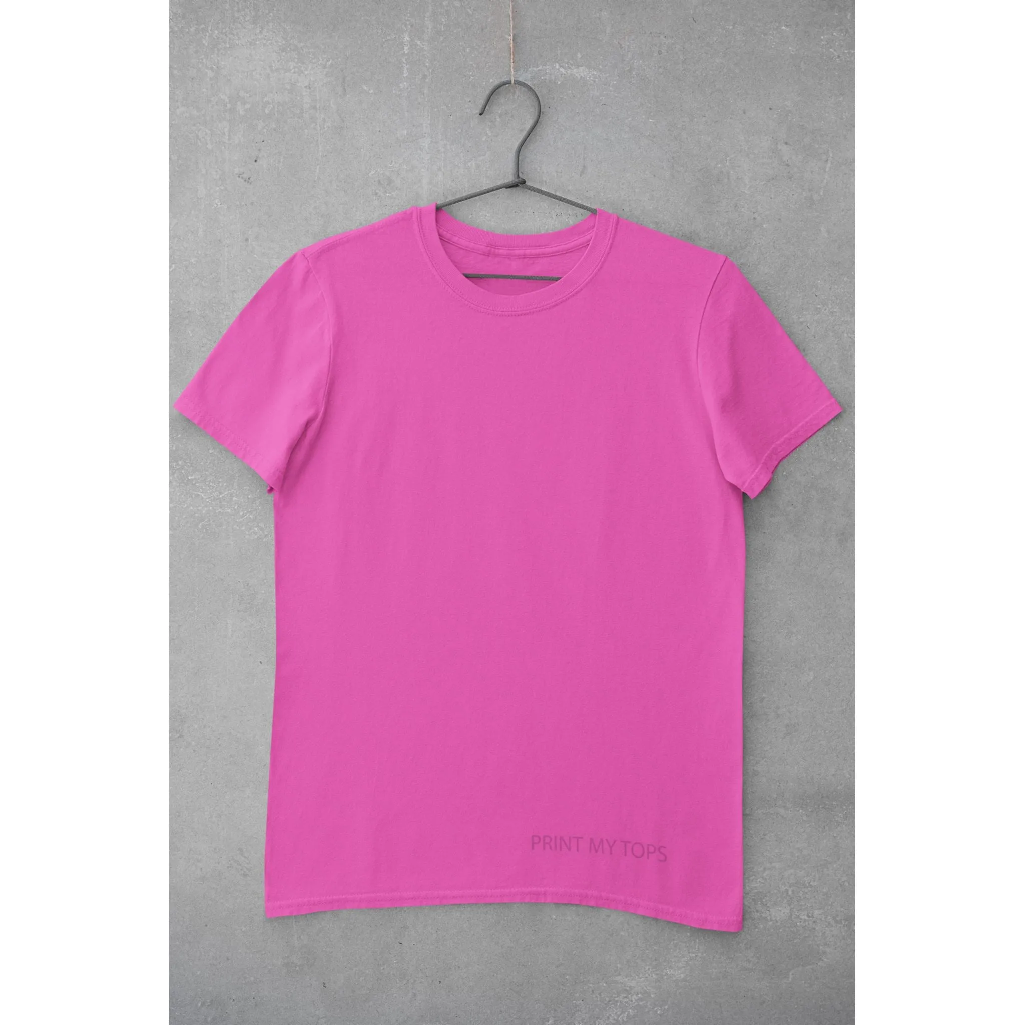 Crew Neck T-shirts Personalised with Your  Text On Front